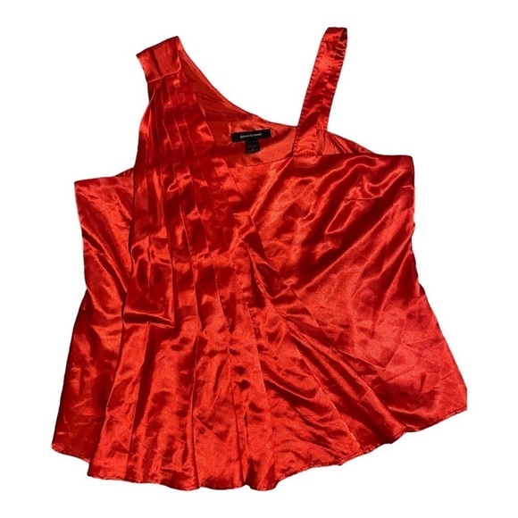 Ashley Stewart Red Sleeveless Pleated Blouse-size 20 - Picture 1 of 4